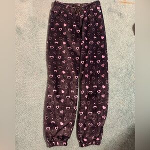 Heart Patterned Pajama Bottoms